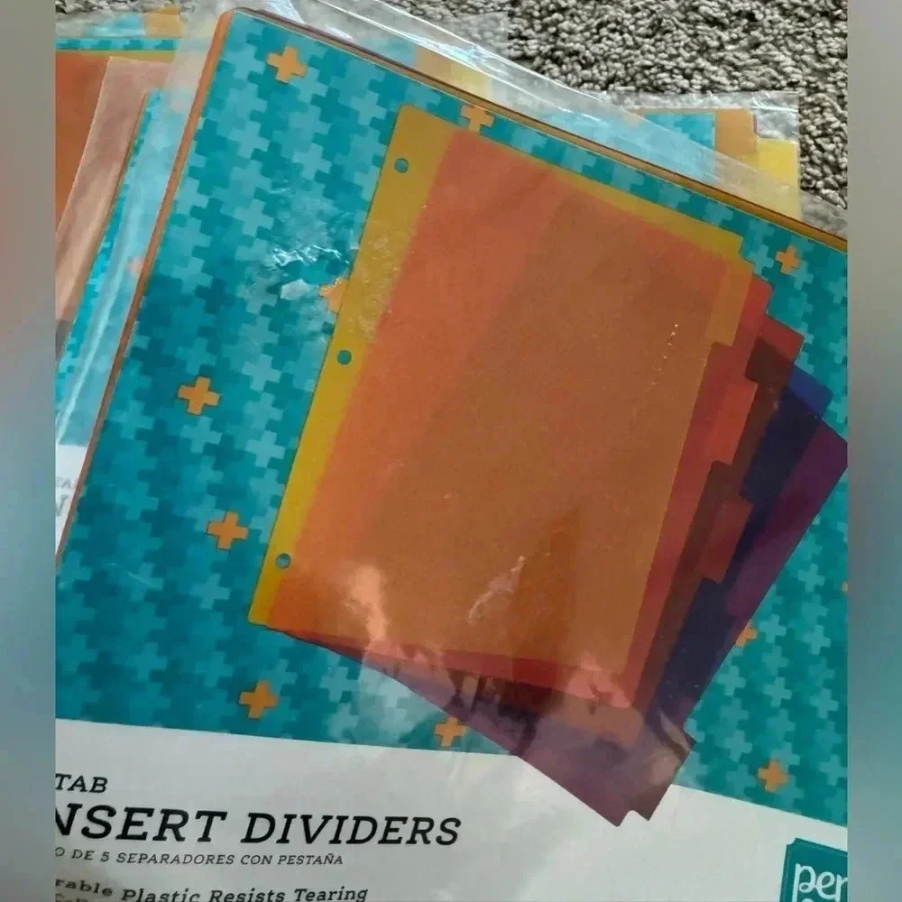 Pen + Gear 5-Tab insert dividers set of 9